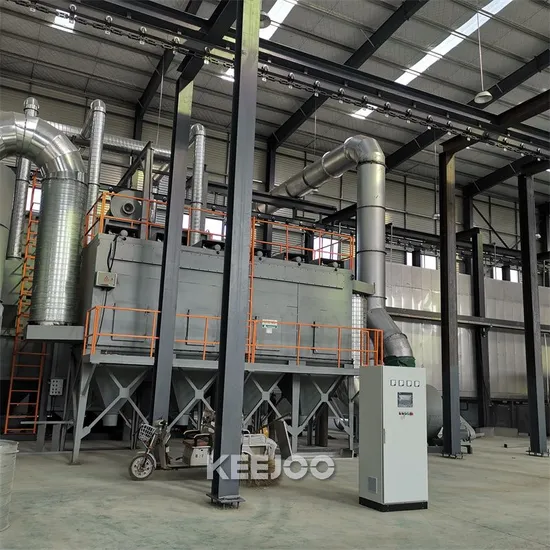 Hook Through Shot Blasting Machine That Can Clean a Small Number of Workpieces 