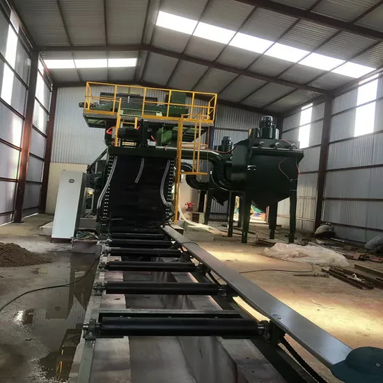 Shot Blasting and Painting Line Machine for Industrial Workpiece Surface Cleaning 