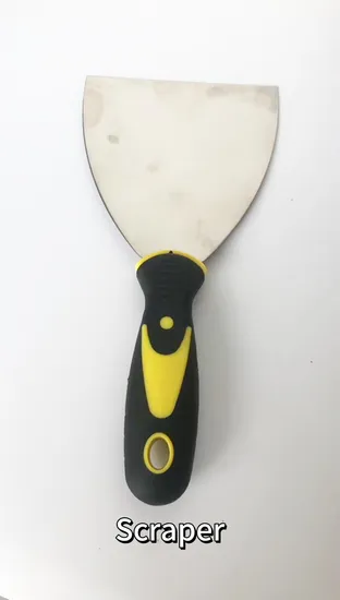 Construction Polished Notched Blade Drywall Flexible Blade Scraper 