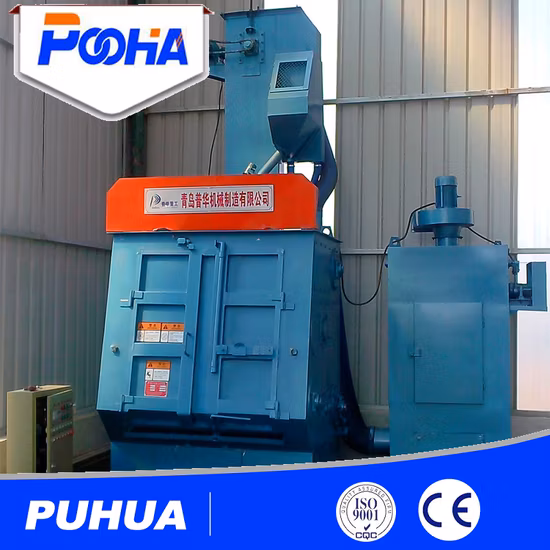 Small Parts Tumble Wheel Shot Blasting Cleaning Machine 