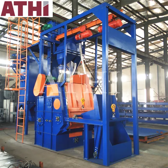Small Metal Parts Tumbling Rubber Belt Shot Blasting Machine Price 