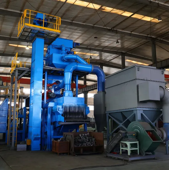 Compact Metal Track Shot Blasting Cleaning Machine for Small 